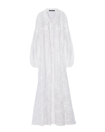 Накидка-рубашка макси