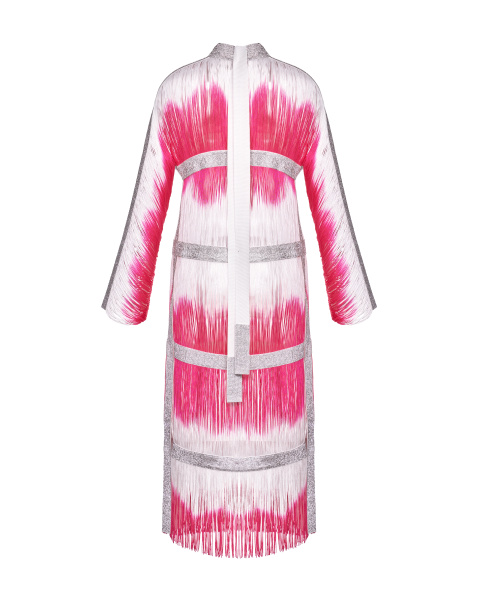 Макси платье из бахромы