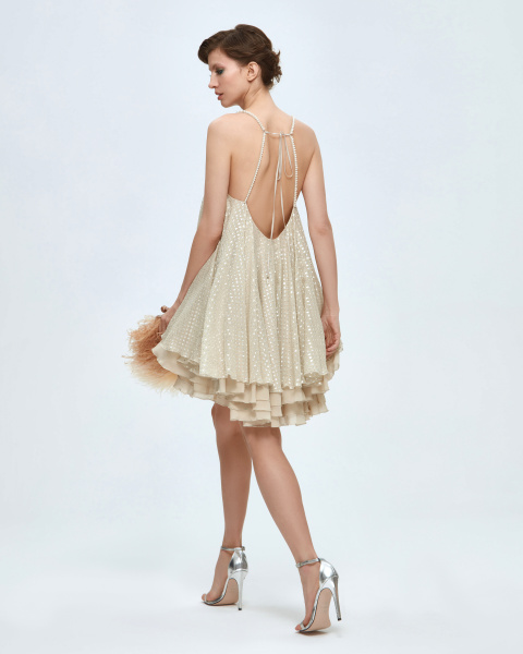 Сарафан мини с открытой спинкой