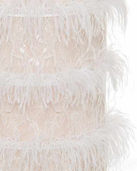 Платье мини прямое без рукавов