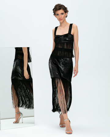 Юбка-мини с кокеткой