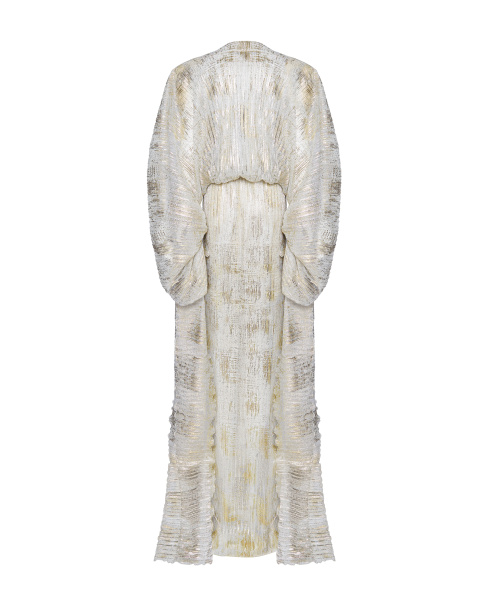 Плиссированное макси платье  