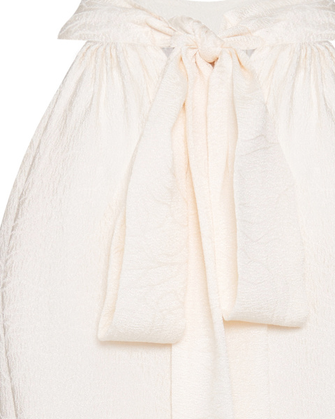 Мини платье со стойкой и американской проймой