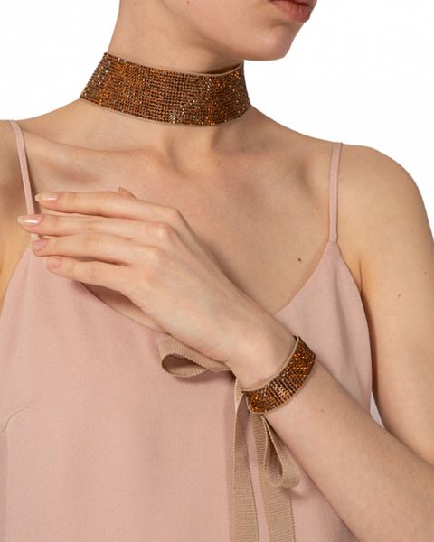 Чокер-лента со стразами