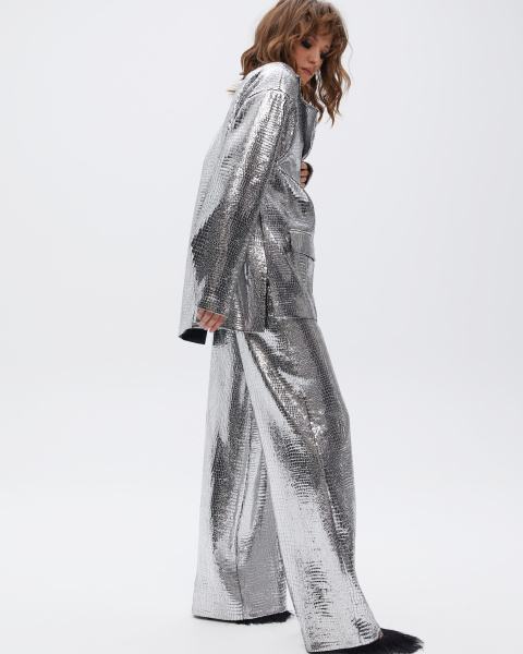 Брюки текстурные