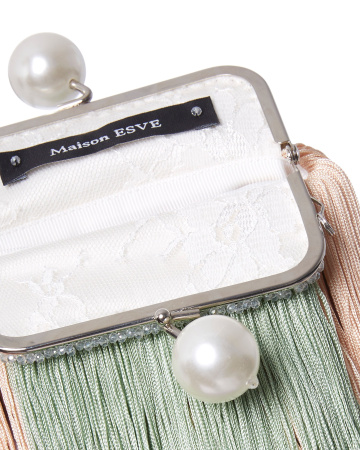 Клатч из бахромы с цепочкой