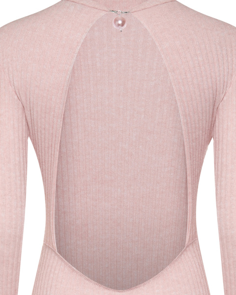 Миди платье из трикотажа с открытой спиной