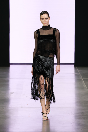 Юбка-мини с кокеткой