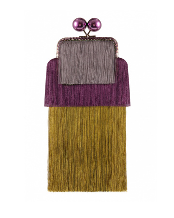 Клатч из бахромы с цепочкой