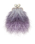 Перьевой клатч с цепочкой