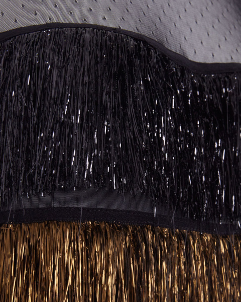 Платье-мишура макси