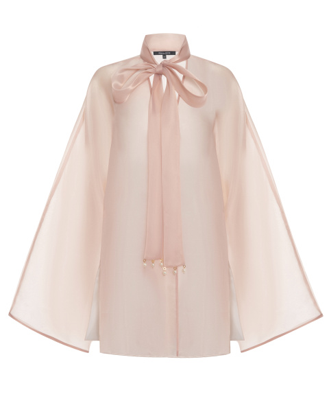 Свободная блуза-кимоно с лентами Свободная блуза-кимоно с лентами