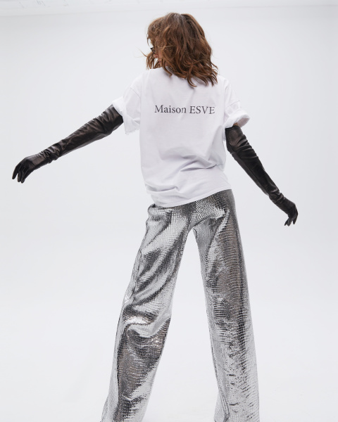 Брюки текстурные