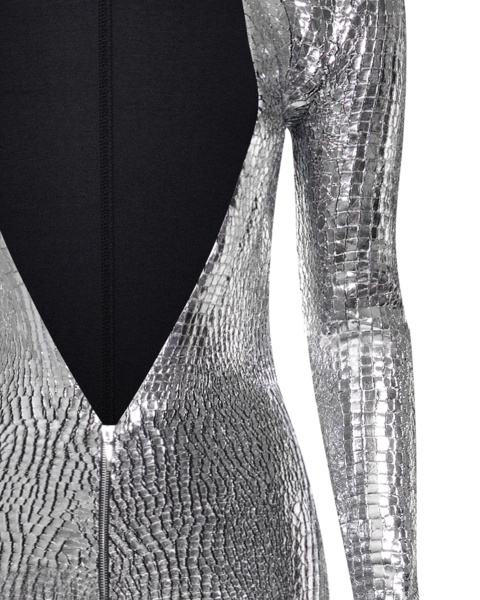 Комбинезон текстурный с декольте