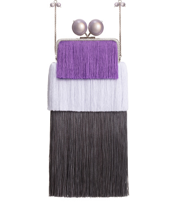 Клатч из бахромы с цепочкой