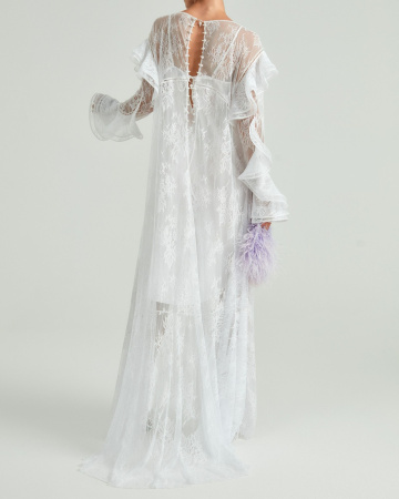 Платье кружевное с комбинацией