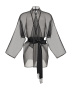 Расшитое кимоно из органзы с поясом