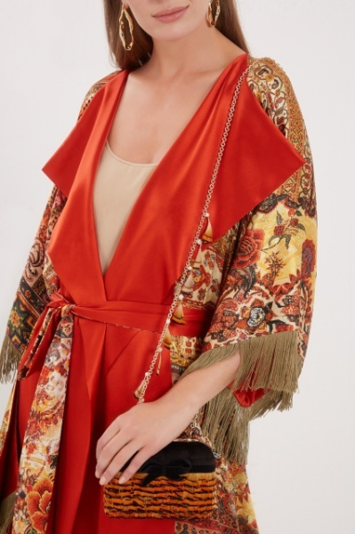 Клатч-бокс из перьев фазана