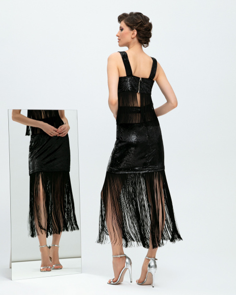 Юбка-мини с кокеткой