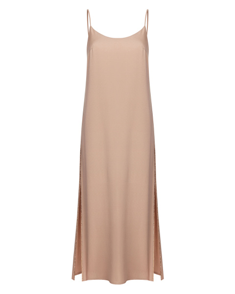 Платье-комбинация двухслойная макси