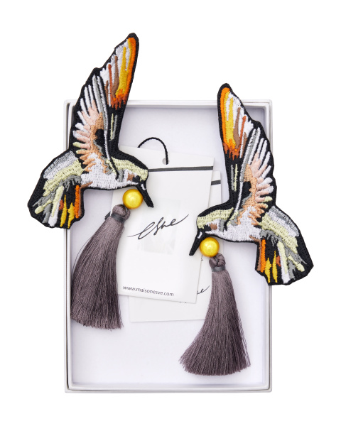 Парные броши "Неразлучники"