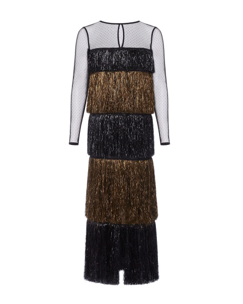 Платье-мишура макси