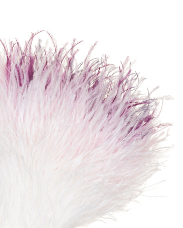 Перьевой клатч с цепочкой