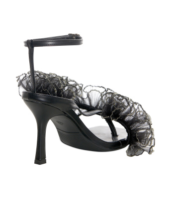 Босоножки с рюшей