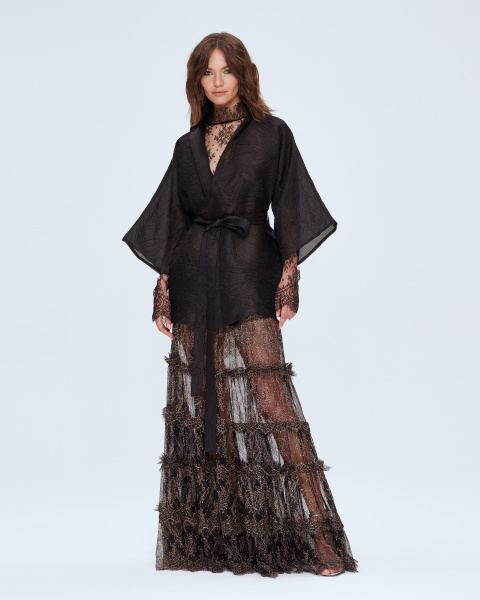 Юбка макси на сборке