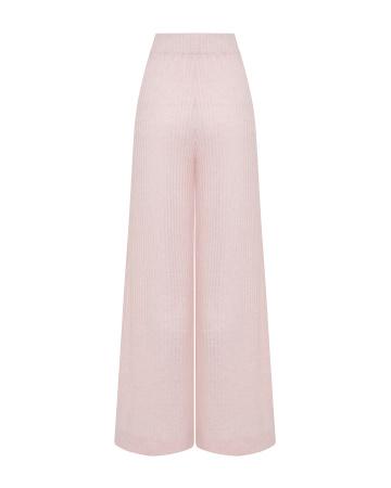 Брюки из рельефного трикотажа