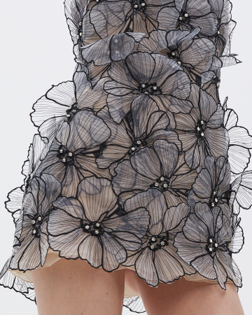 Мини-сарафан футляр из органзы