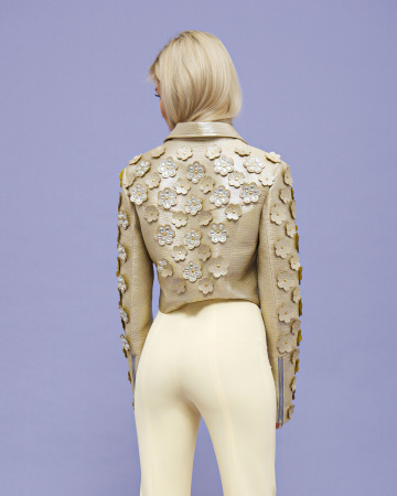 Куртка ‘косуха’ с цветами