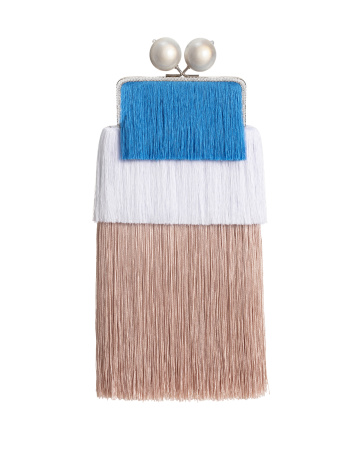 Клатч из бахромы с цепочкой