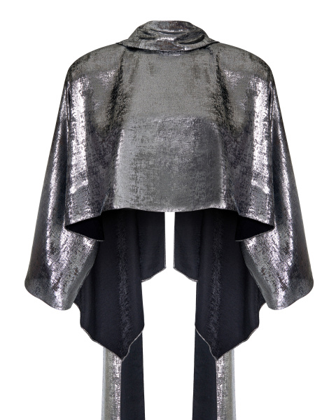 Свободная блуза-водолазка с шарфом Свободная блуза-водолазка с шарфом