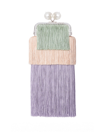 Клатч из бахромы с цепочкой