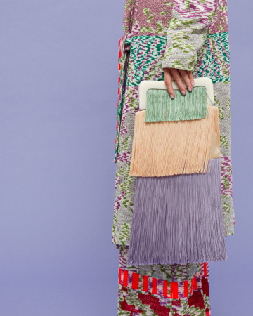 Клатч из бахромы Long