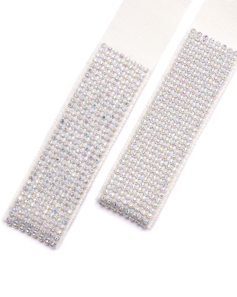 Пояс-лента со стразами