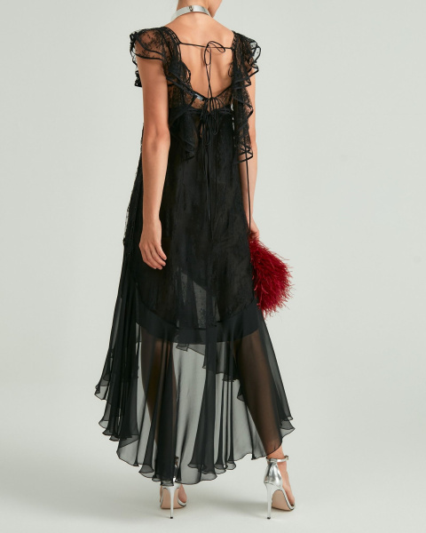 Кружевной сарафан с комбинацией