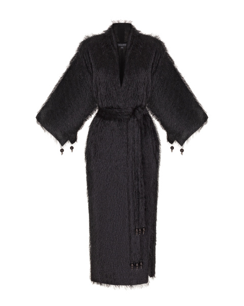 Текстурная накидка с поясом