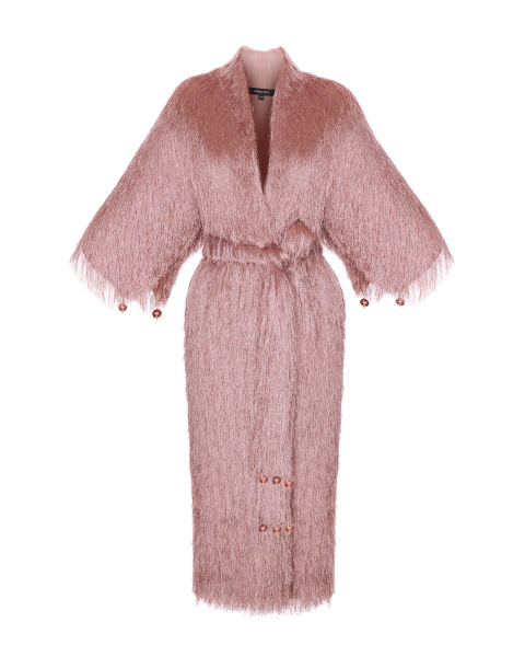 Текстурная накидка с поясом