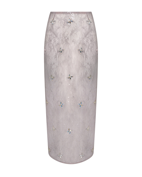 Юбка макси прозрачная