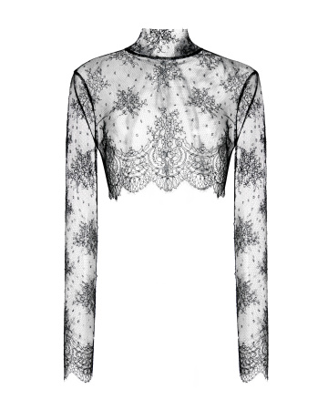 Кроп-топ кружевной