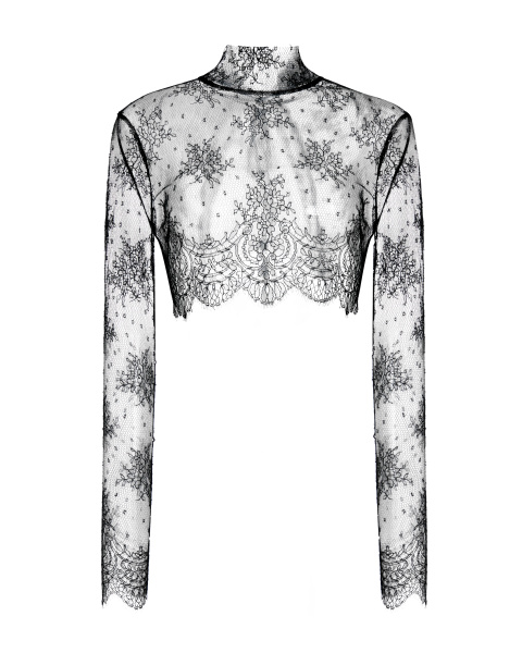 Кроп-топ кружевной