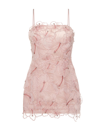 Мини-сарафан футляр из органзы