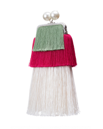 Клатч из бахромы с цепочкой