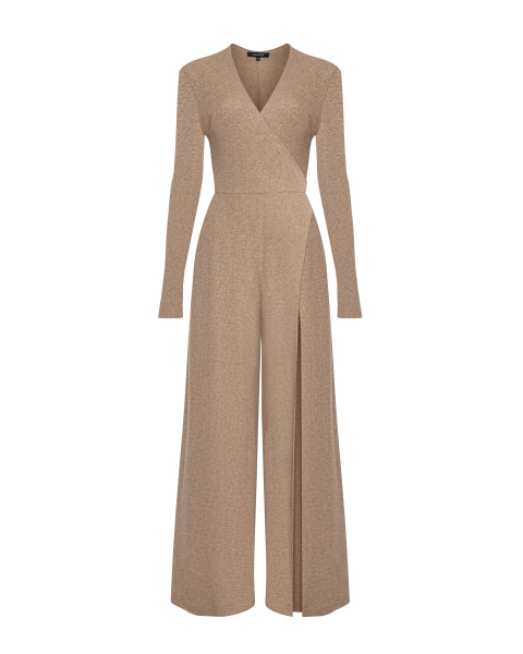 Комбинезон трикотажный с разрезом по ноге