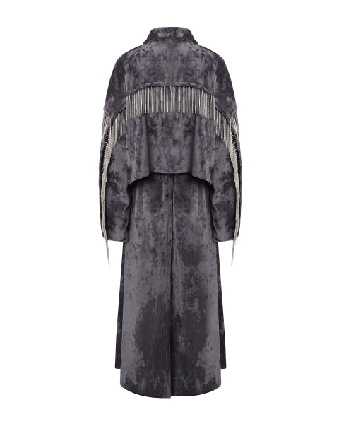 Тренч-Бомбер трансформер со стразами