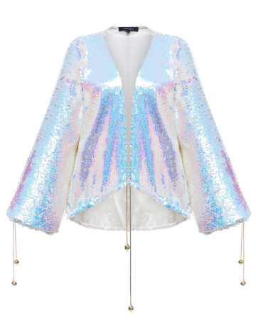 Кимоно-бомбер из пайеток