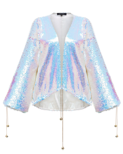 Кимоно-бомбер из пайеток