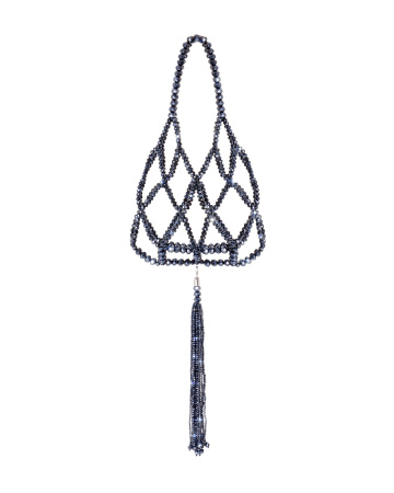 Плетеная сумка из бусин